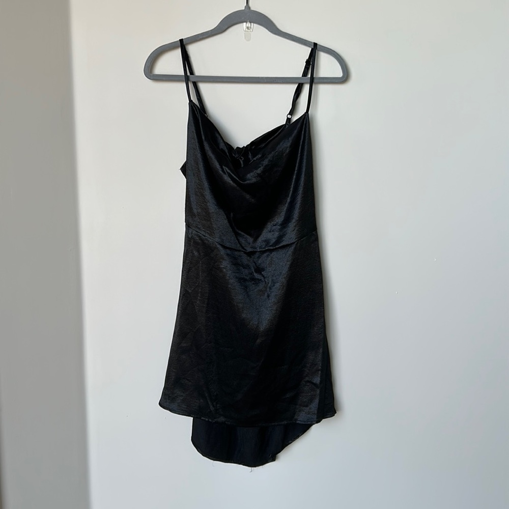 Black mini dress